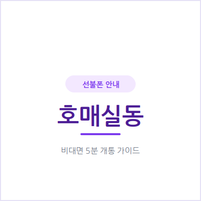 수원 호매실동 선불폰, 업무용 번호는 새 폰 없이 유심 하나로 끝내보세요