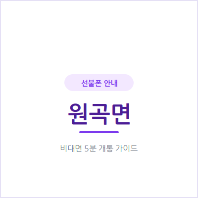 안성 원곡면 선불폰, 연체 이력 있어도 신용조회 없이 당일 개통돼요